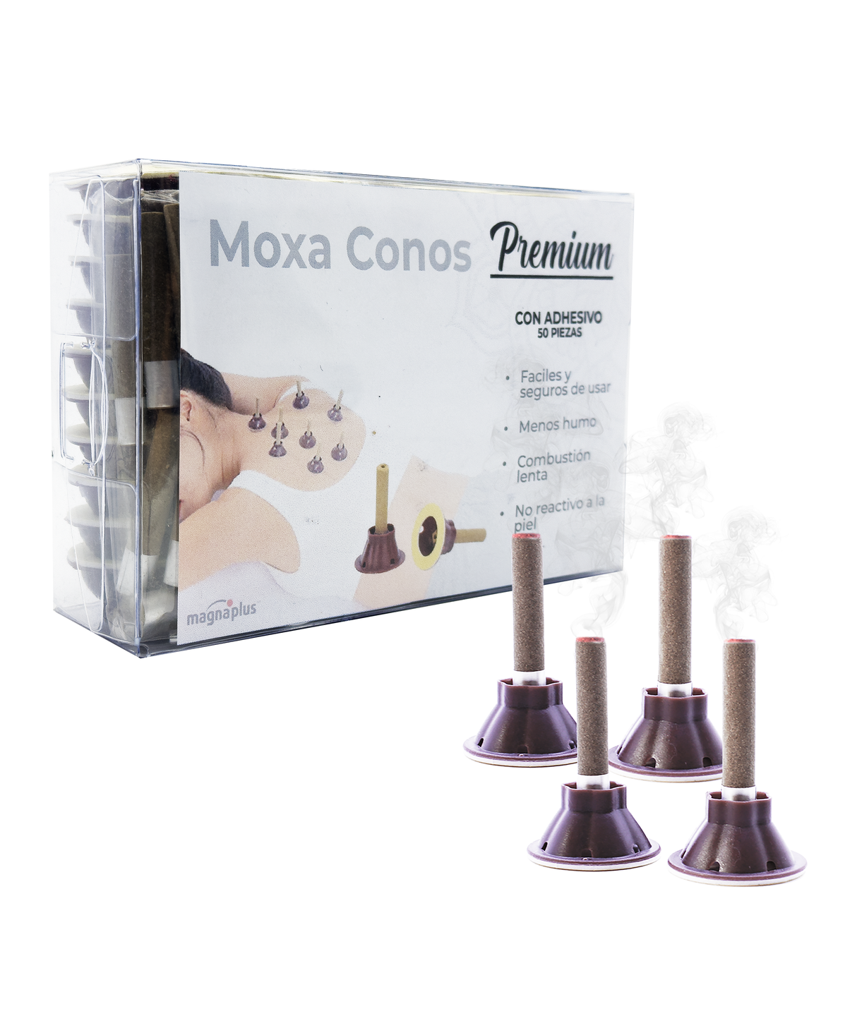 Moxa Conos Premium para acupuntura 50 pzs.